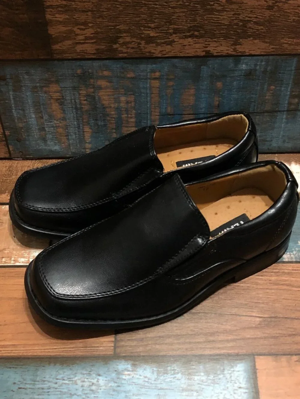 Team Penny Loafers Dress Shoes Little Kids Boys Slip On Black Size 12